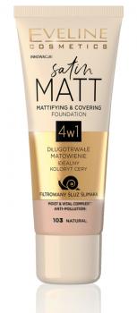 Satin MATT mattierendes Make-up 4 in 1 – Natural, 30 ml